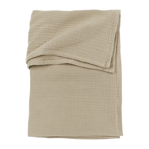 Meyco Bed Sheet Pre-washed Muslin Sand 75x100cm