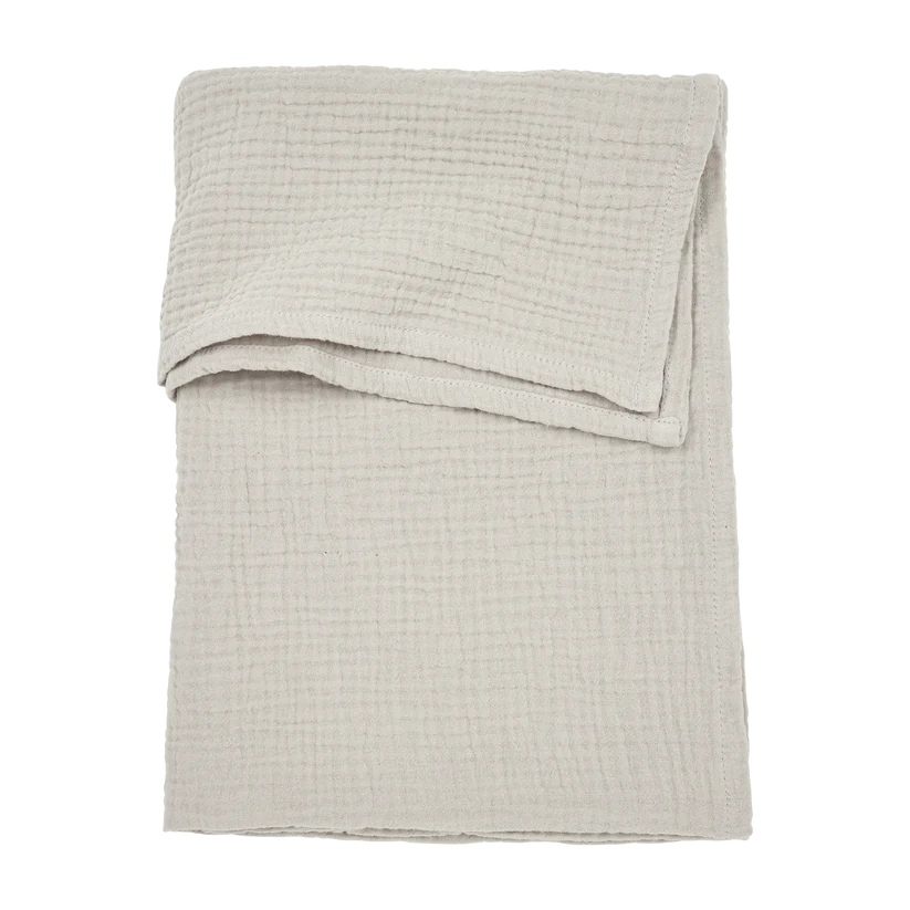 Meyco Bed Sheet Pre-washed Muslin Greige 75x100cm