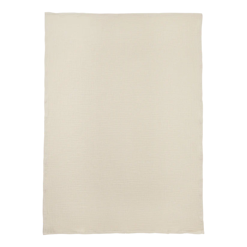 Meyco Bed Sheet Pre-washed Muslin Soft Sand 100x150cm