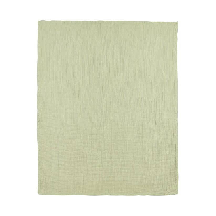 Meyco Bed Sheet Pre-washed Muslin Soft Olive