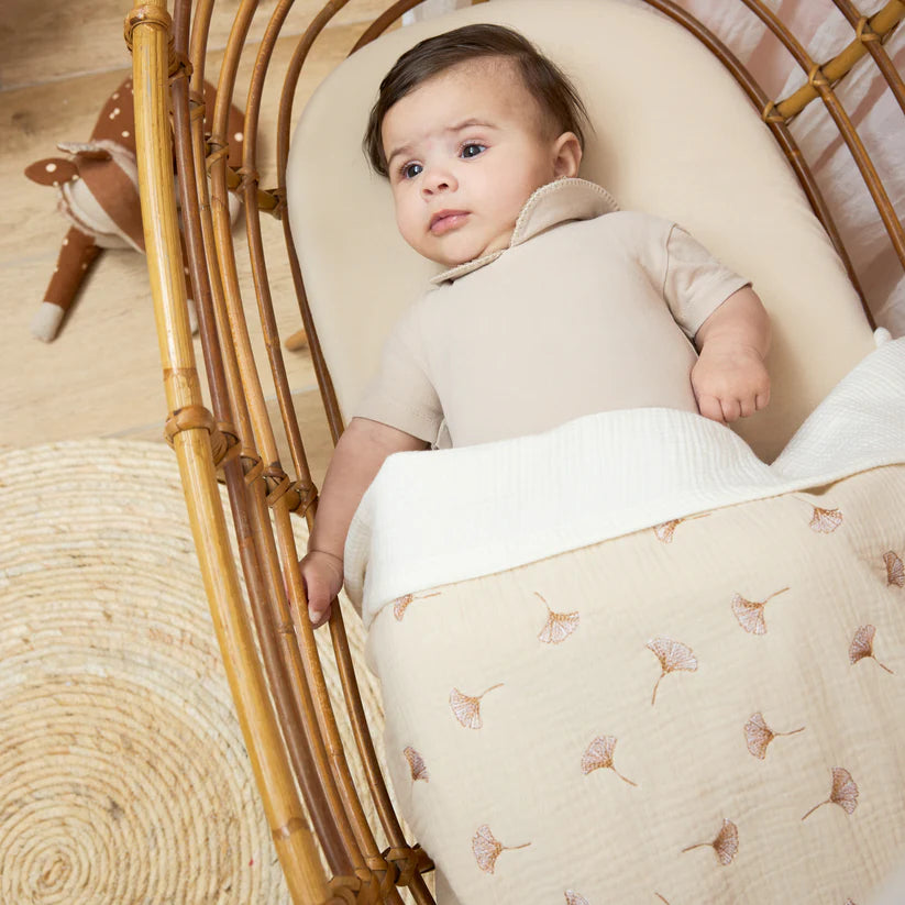 MEYCO Bed Sheet Pre-washed Muslin 75x100cm Natural