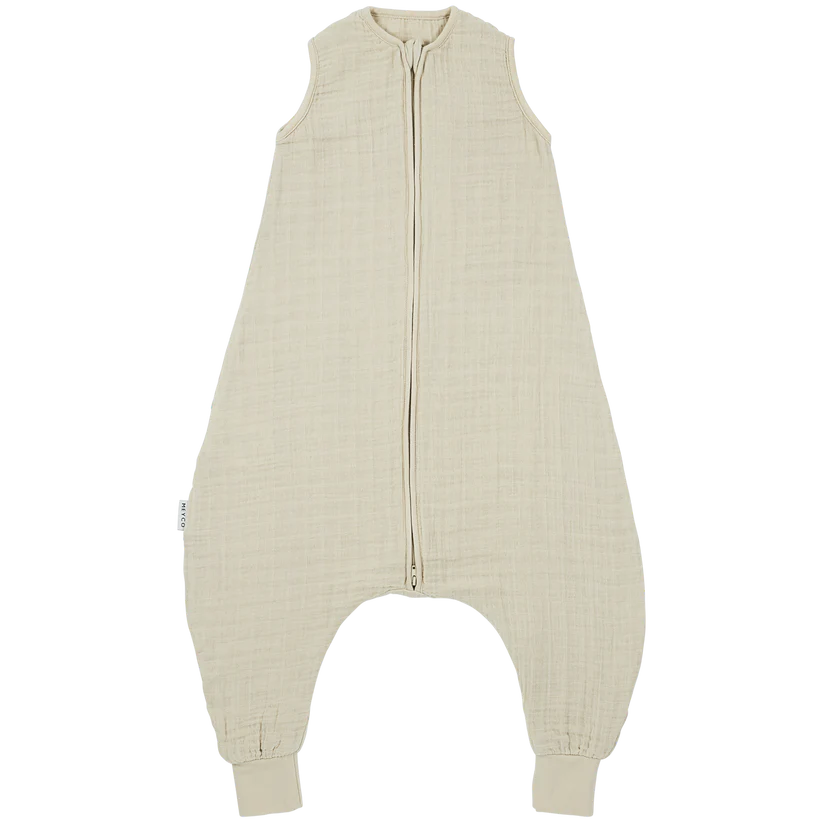 Meyco Sleeping Bag Jumper 92CM Pre-washed Muslin Soft Sand