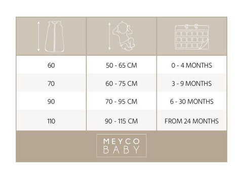 Meyco Sleeping Bag Pre-washed Muslin Uni - Sand - 90cm