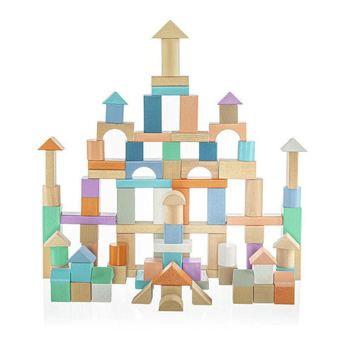 Zopa Wooden cube set 100 pcs - Mari Kali Stores Cyprus