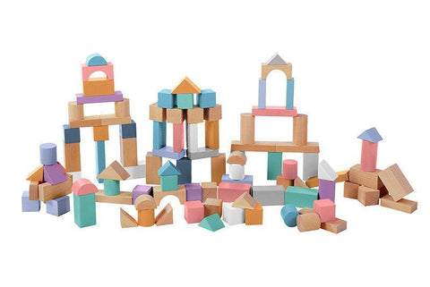 Zopa Wooden cube set 100 pcs - Mari Kali Stores Cyprus