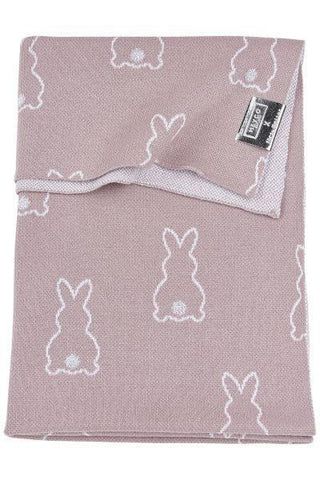 Meyco Crib Bed Blanket Rabbit - Lilac - 75x100cm - Mari Kali Stores Cyprus