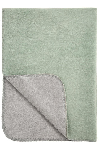 Cot Bed Blanket - Green Grey Melange - 100x150cm - Mari Kali Stores Cyprus