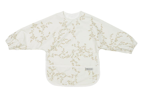 Meyco Baby Bib with Sleeves Branches - Sand - Mari Kali Stores Cyprus