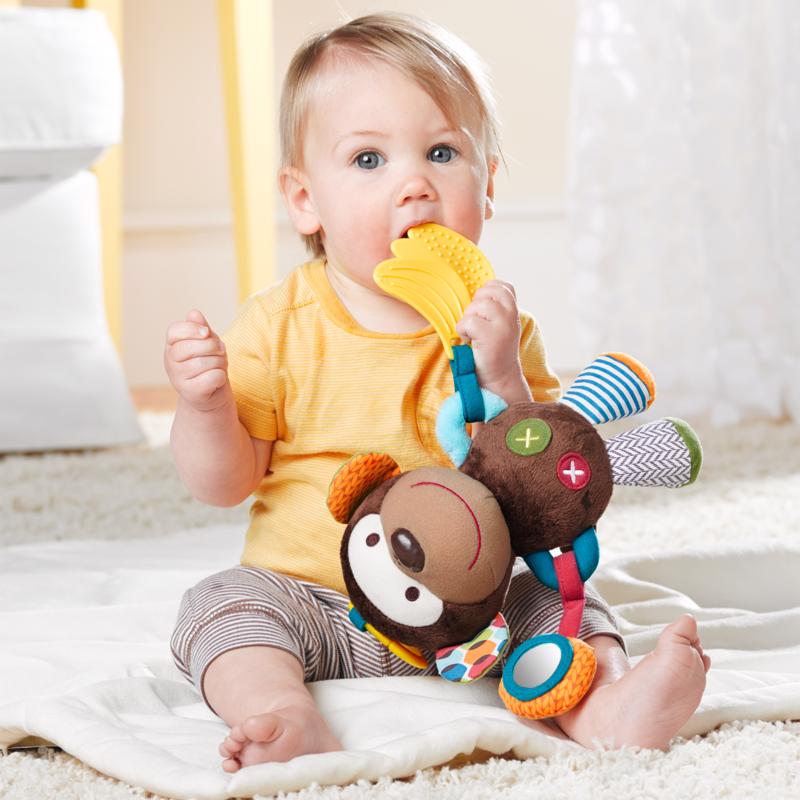 SKIP HOP Monkey Bandana Buddies Baby Activity Toy