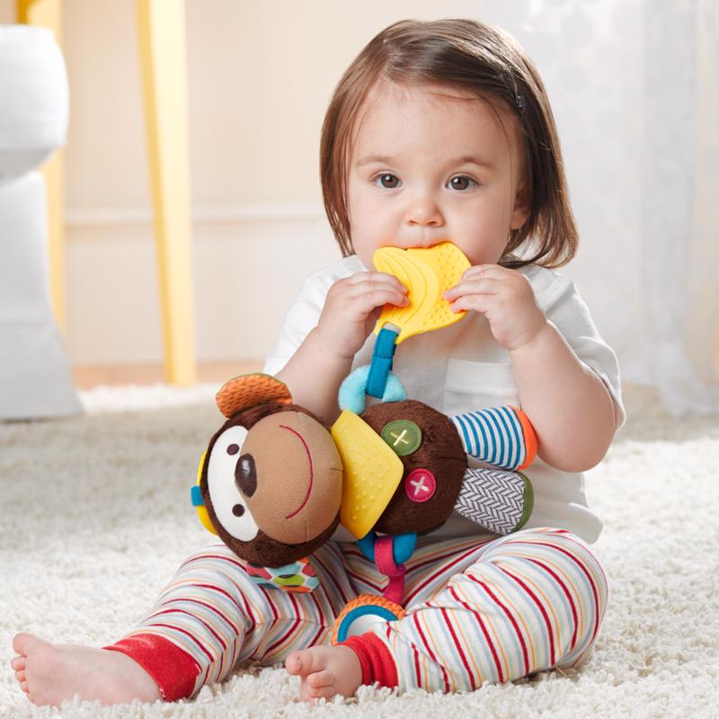 SKIP HOP Monkey Bandana Buddies Baby Activity Toy