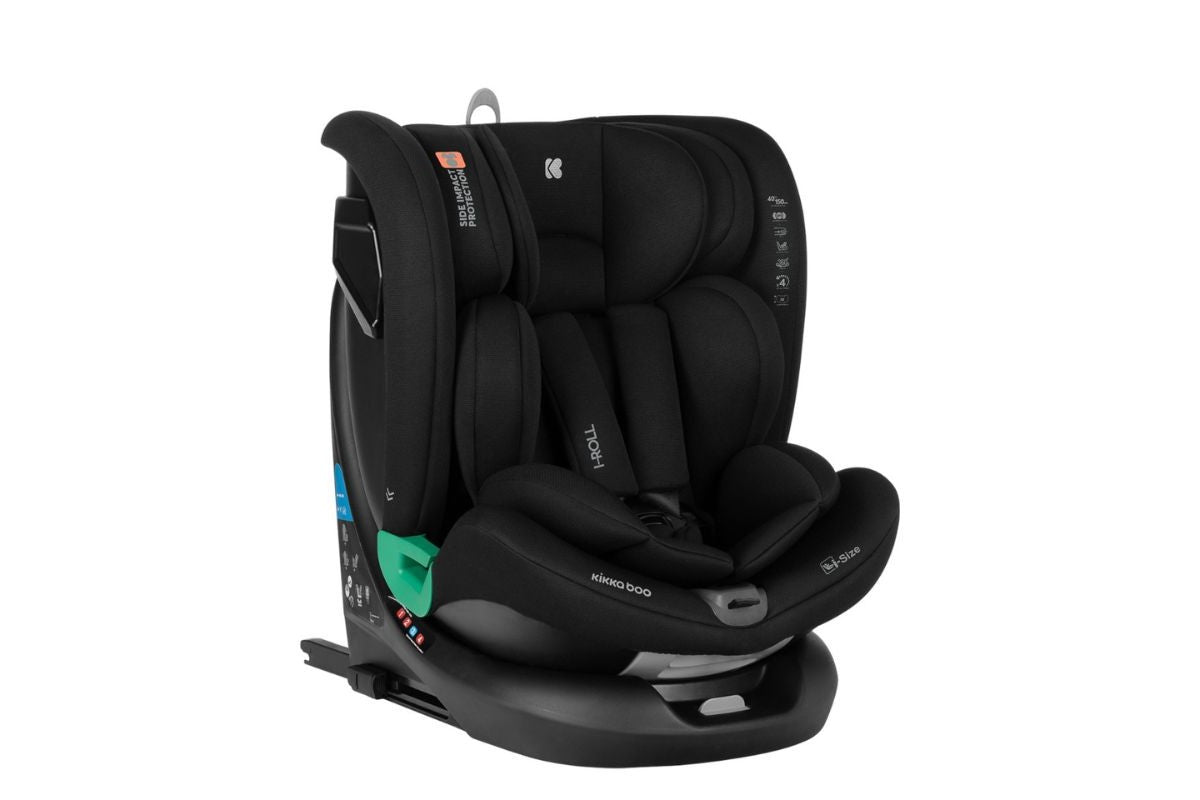 KikkaBoo Car seat 40-150 cm i-Roll i-SIZE Black