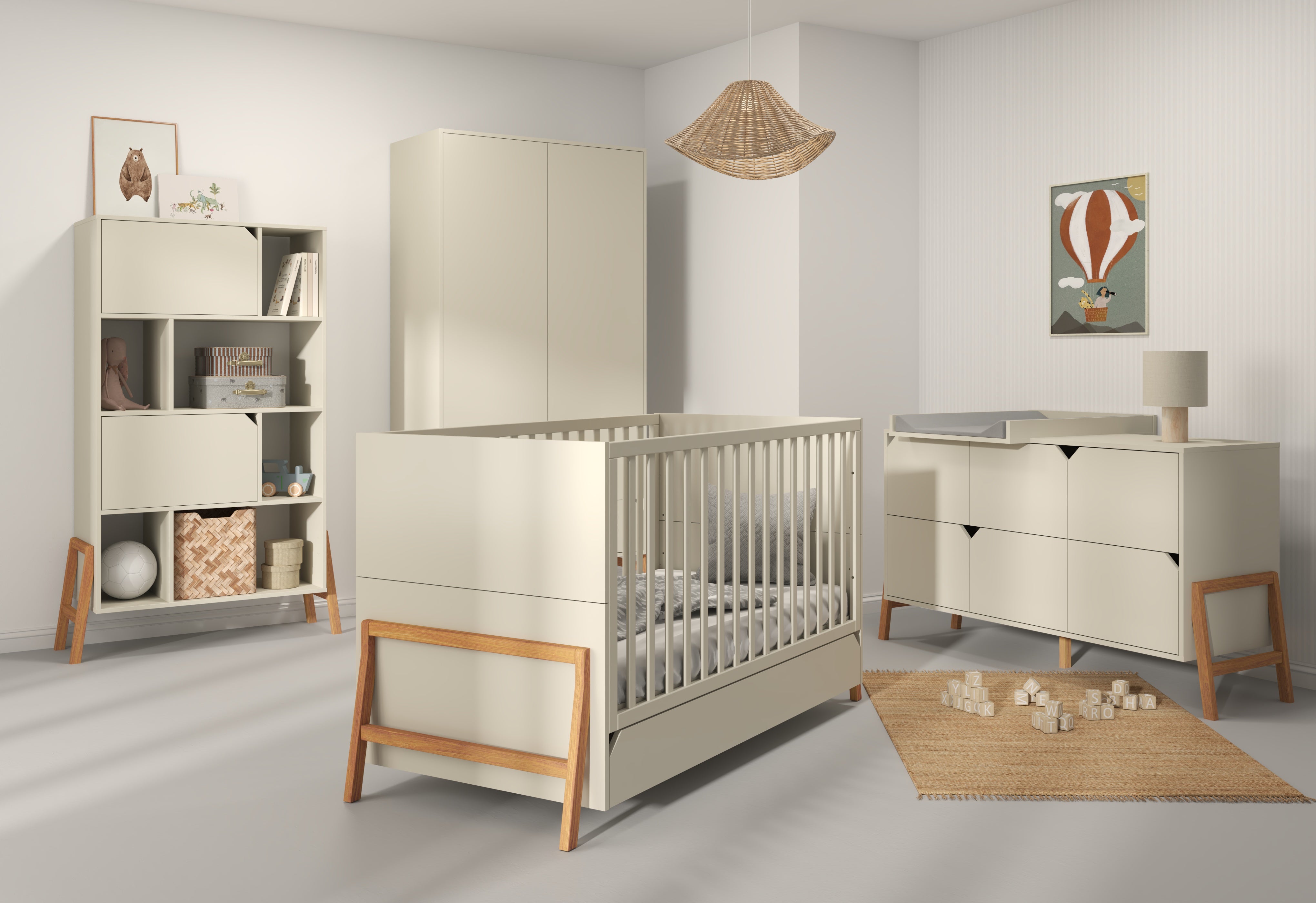 Bellamy Lotta latte bookcase