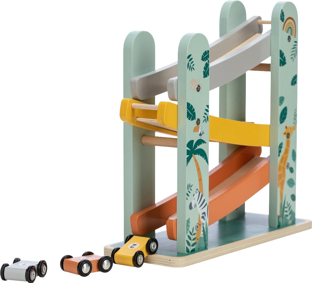 Free2Play Wooden Mini Garage with Cars