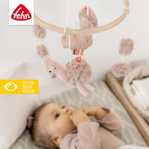 Fehn Wooden mobile flamingo, Pink