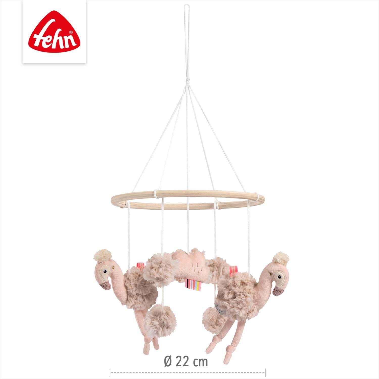 Fehn Wooden mobile flamingo, Pink