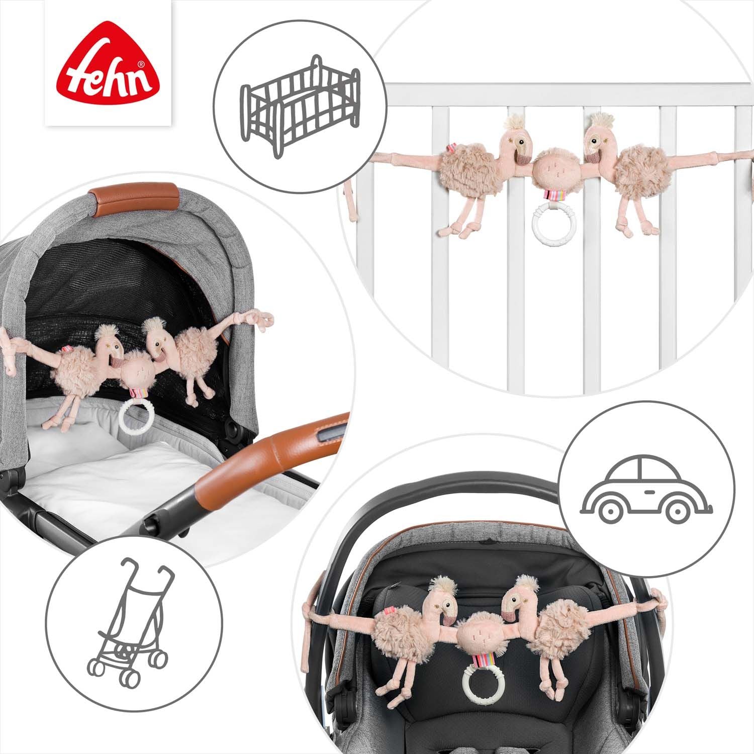 Fehn Pram chain flamingo