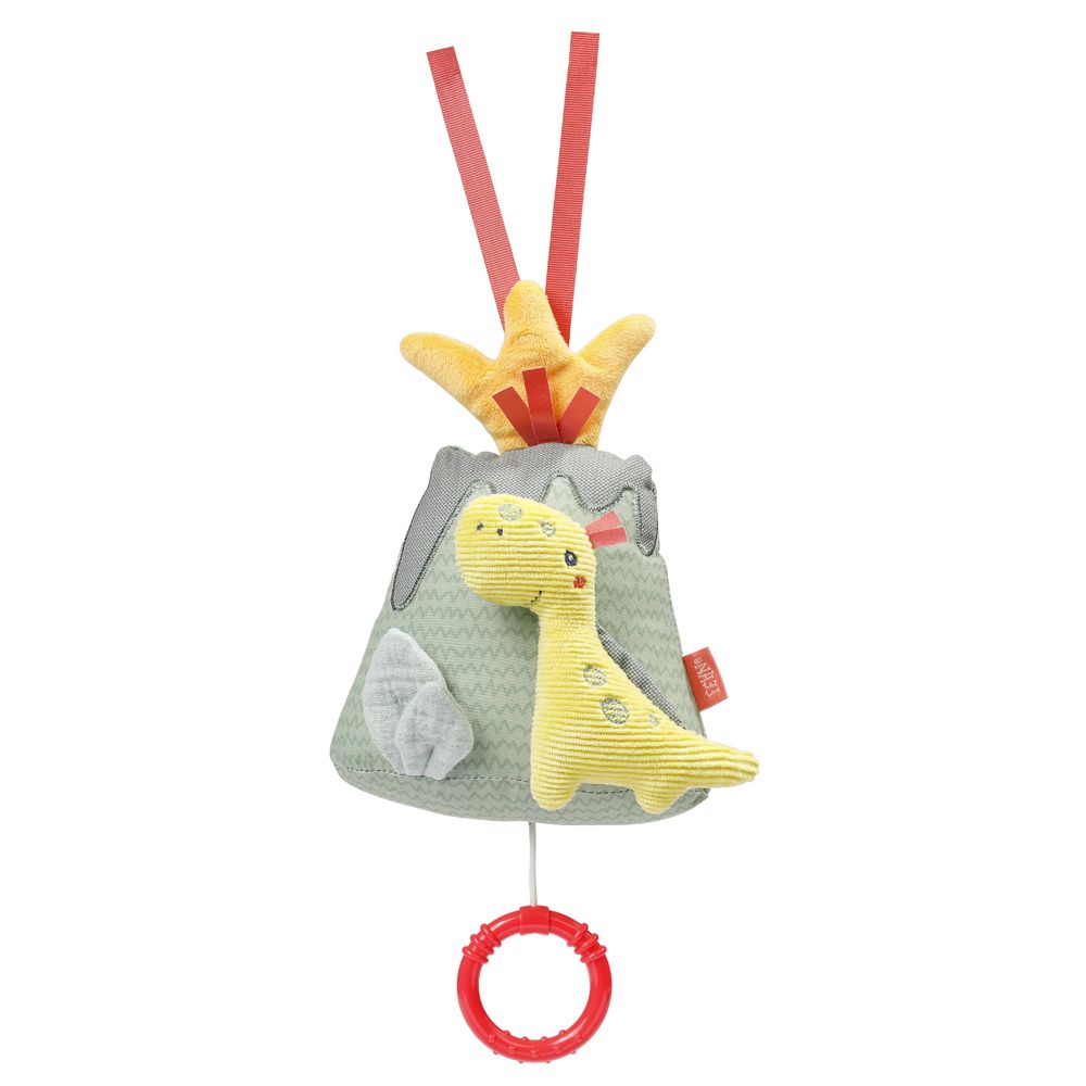Fehn Music toy vulcano with dinosaur