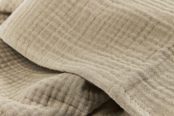 Meyco Cot Bed Sheet Pre-washed Muslin Uni - Sand - 100x150cm - Mari Kali Stores Cyprus