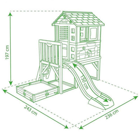 Smoby Kids Square Garden House on Stilts