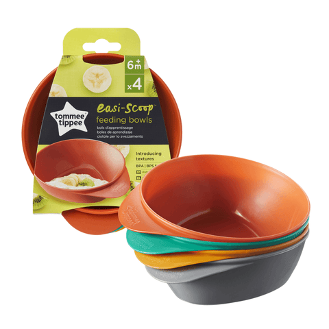 Tommee Tippee - Tommee Tippee Easy Scoop Feeding Bowls 4pcs - Mari Kali Stores Cyprus