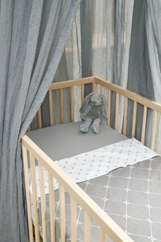 Meyco - Meyco Baby Crib Sheet 2-Pack - Louis Grey (75x100cm) - Mari Kali Stores Cyprus