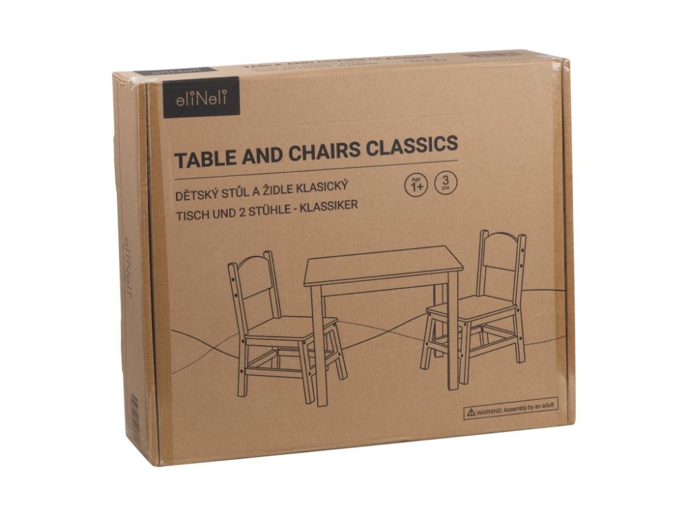ElisDesign Children's table and chair (set) - natural
