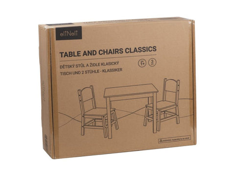 ElisDesign Children's table and chair (set) - natural