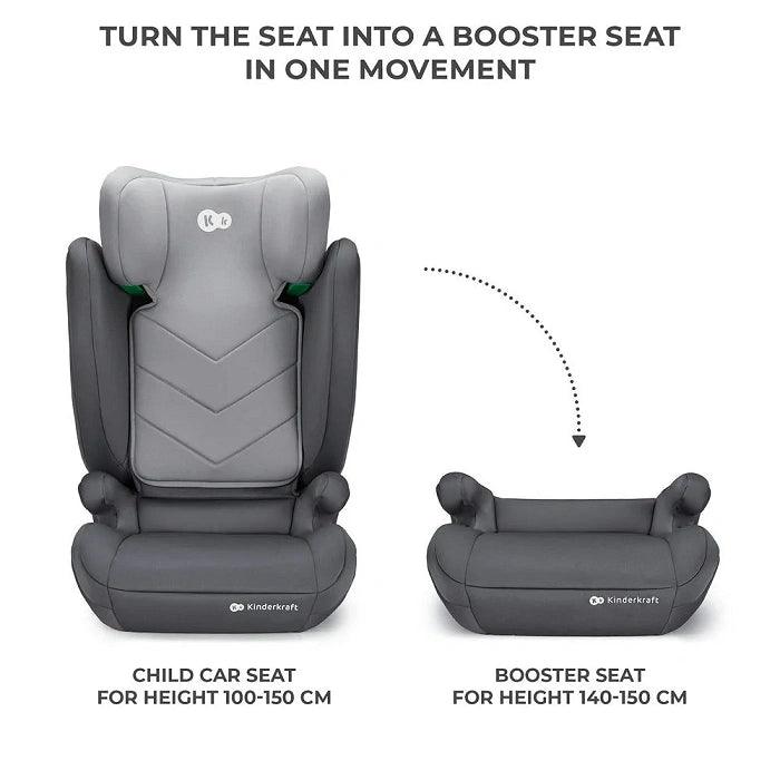 Kinderkraft i-Spark i-Size 2in1 high Back Booster Car Seat - Mari Kali Stores Cyprus