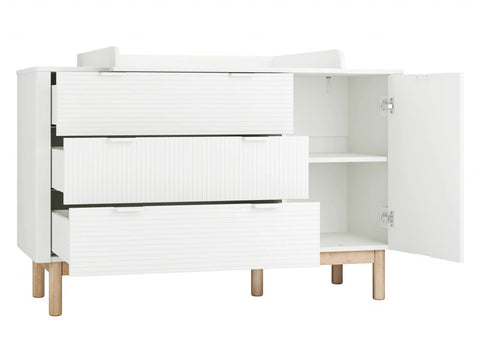 Pinio Dresser and Door Chest White