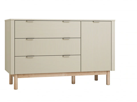 Pinio Dresser and Door Chest Champange