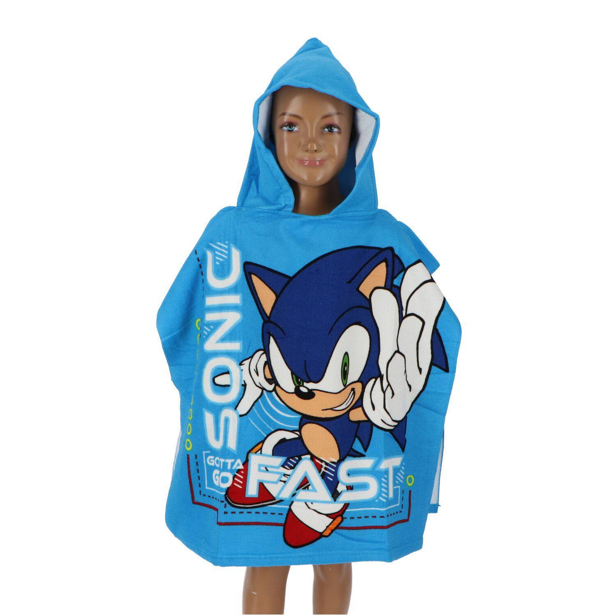 Sonic Hooded poncho - Gotta Go Fast