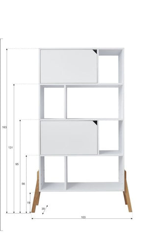Bellamy Lotta latte bookcase