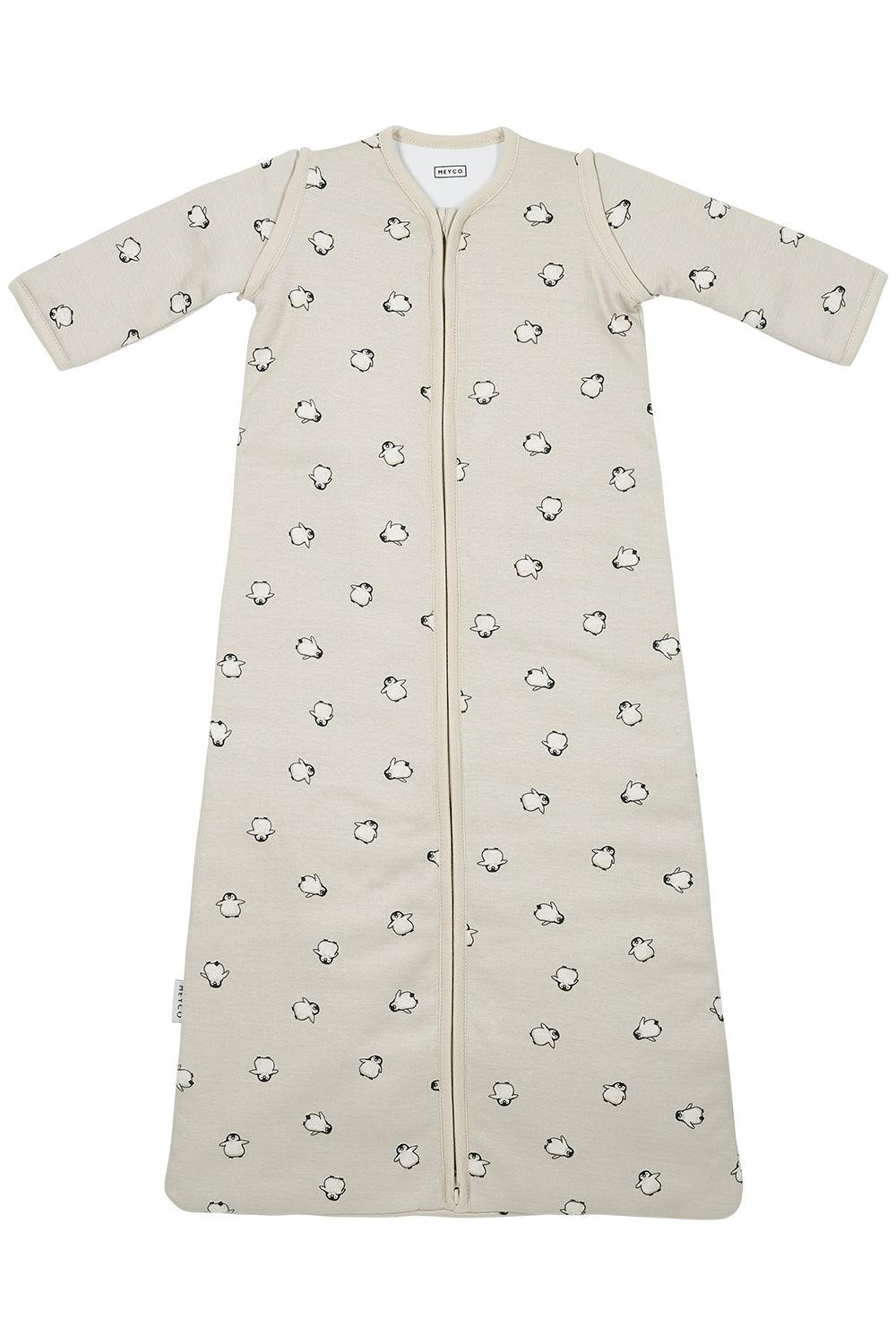 Meyco Baby Sleeping Bag With Detachable Sleeves Penguin - Soft Sand - 70cm - Mari Kali Stores Cyprus