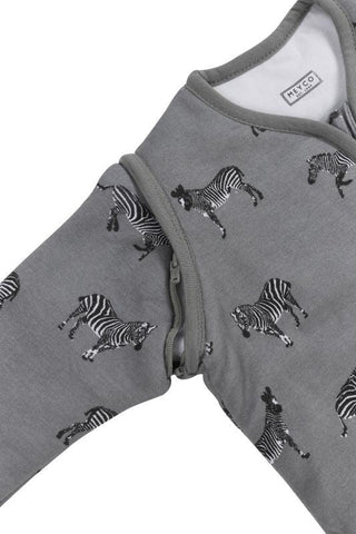 Baby Sleeping Bag, Detachable Sleeve Zebras Grey 70cm - Mari Kali Stores Cyprus