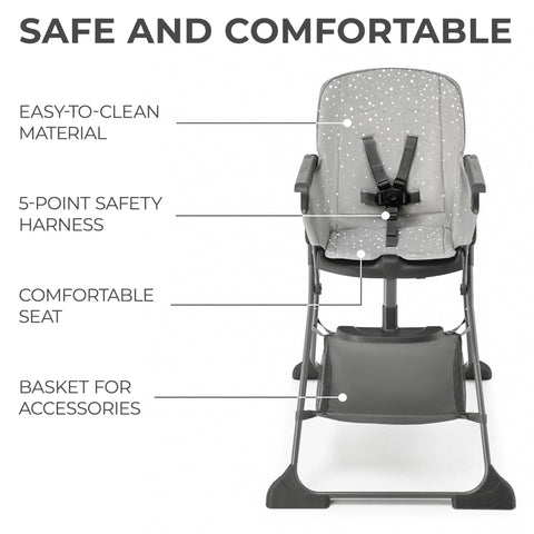 Kinderkraft Foldee Foldable Children Feeding Chair