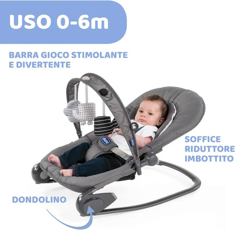 Chicco Hoopla Bouncer with Play Arch – Baby Bouncer 0–18kg