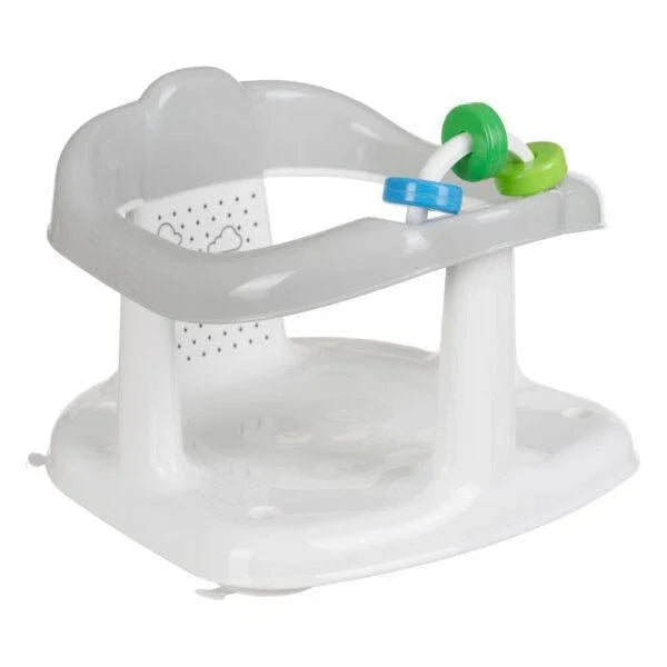 Maltex Bath seat with a toy Panda, white/grey