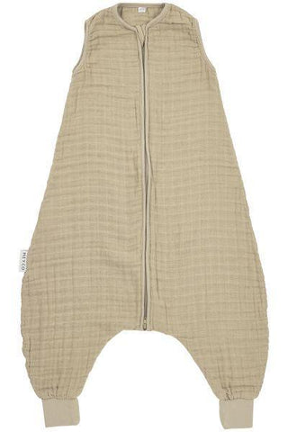 Meyco Baby Summer Sleep Overall Jumper Pre-washed Muslin Uni - Sand - 92cm - Mari Kali Stores Cyprus