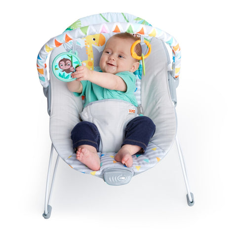 BRIGHT STARTS Safari Fun™ - Vibrating Bouncer