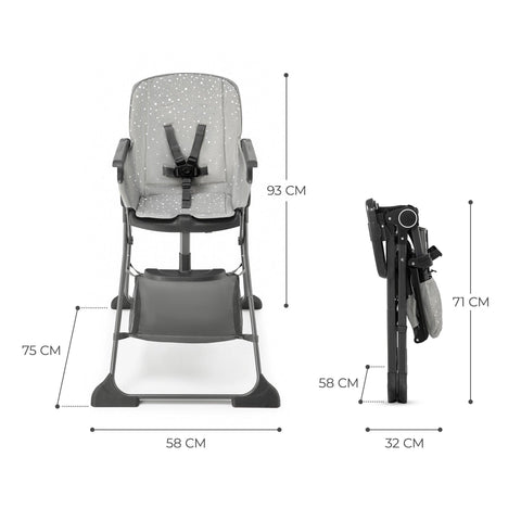 Kinderkraft Foldee Foldable Children Feeding Chair