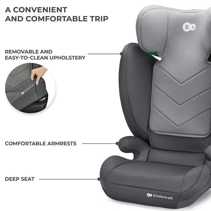 Kinderkraft i-Spark i-Size 2in1 high Back Booster Car Seat