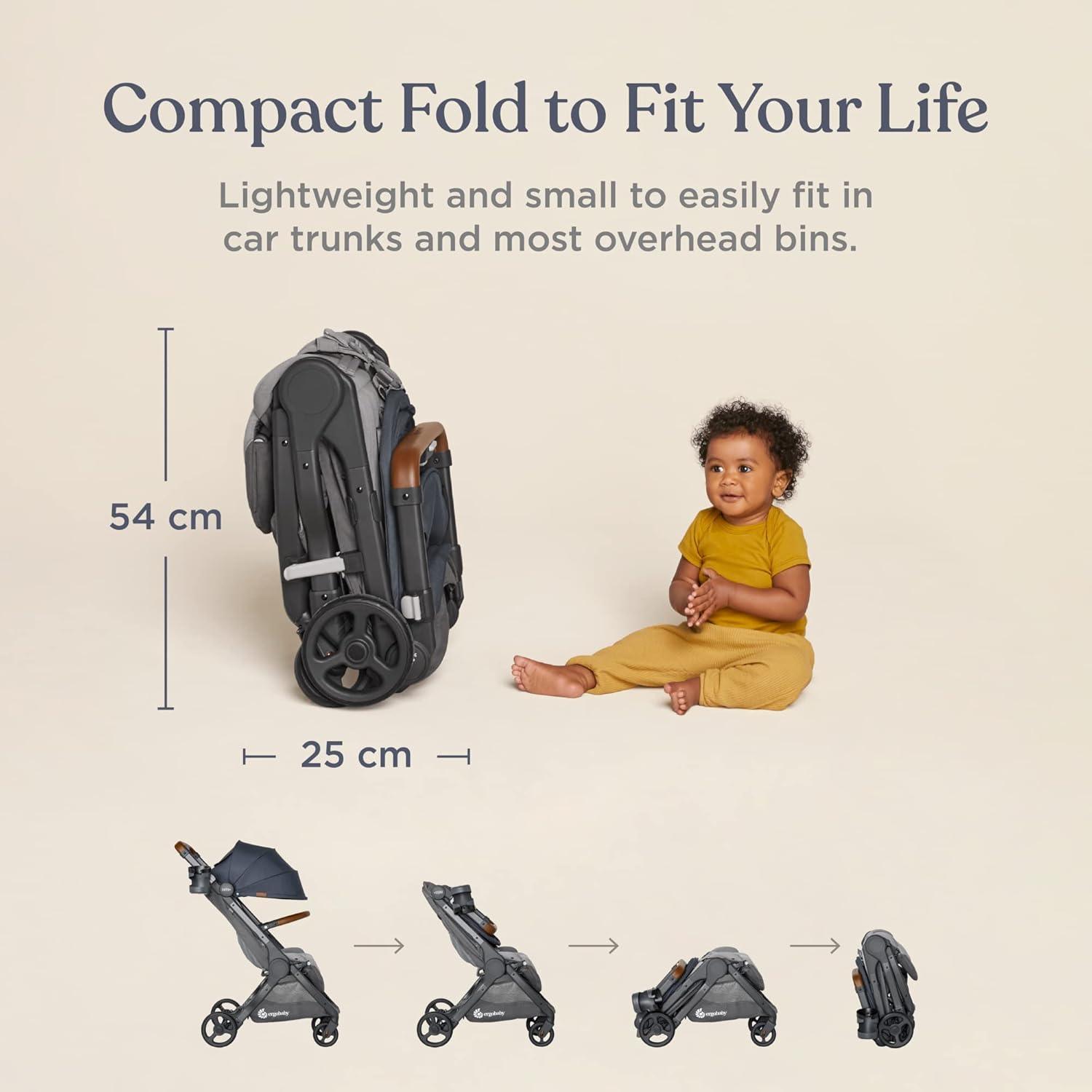 Ergobaby Metro+ Deluxe Compact City Stroller