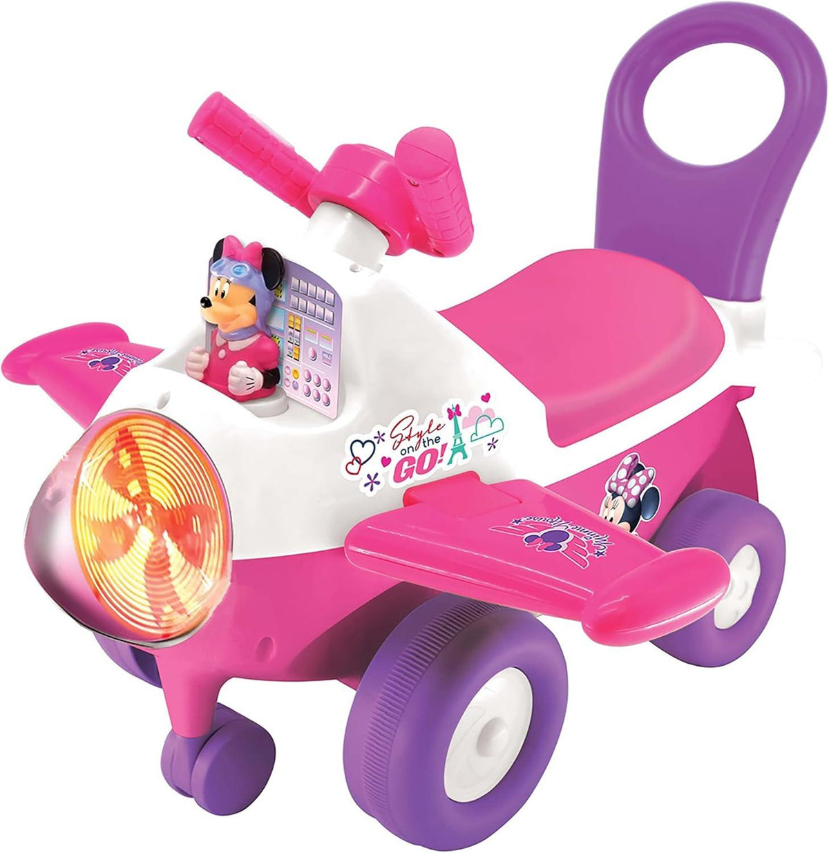 Kiddieland Disney Animated Lights: Minnie Mouse Activity Plane