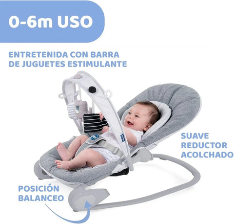 Chicco Hoopla Bouncer with Play Arch – Baby Bouncer 0–18kg