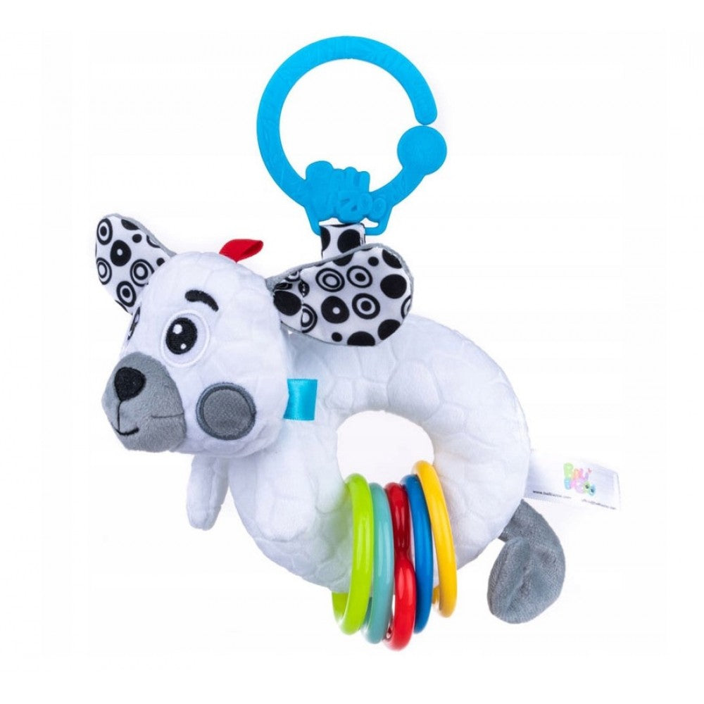 Bali Bazoo Dog with Rattle Hanging Toy