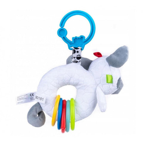 Bali Bazoo Dog with Rattle Hanging Toy