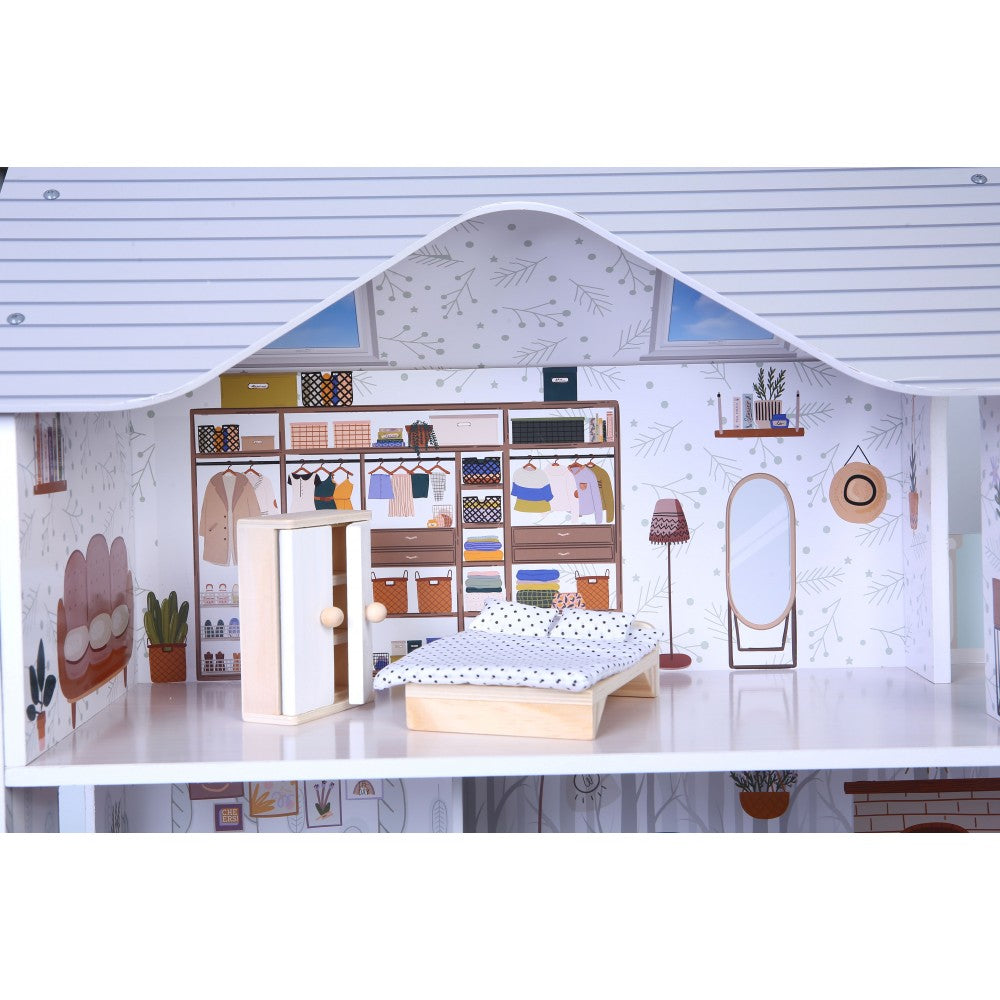 Cangaroo Sarah Doll House(11 Furniture + 4pcs Soft Accessories)