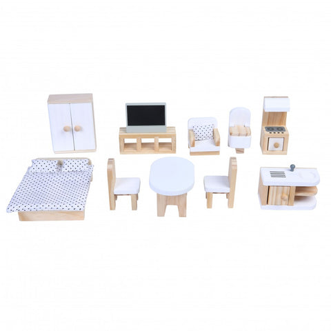 Cangaroo Sarah Doll House(11 Furniture + 4pcs Soft Accessories)