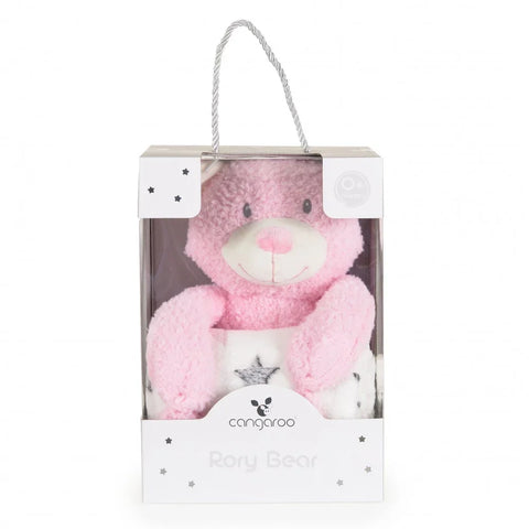 Cangaroo Baby Blanket 90/75 cm with stuffed toy