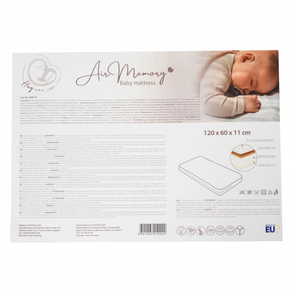 Cangaroo Baby mattress Air Memory 120x60 cm